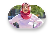 muslim woman writing